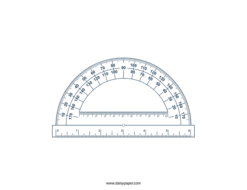 Printable protractors â daisy paper