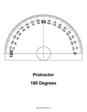 Protractor degrees