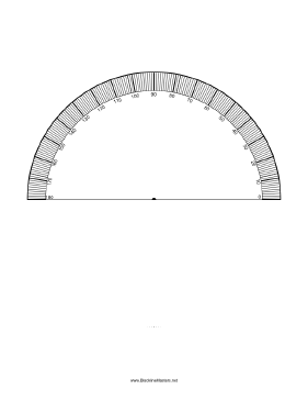 Printable protractor