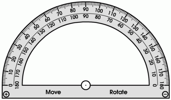 Printable protractor template for invitations