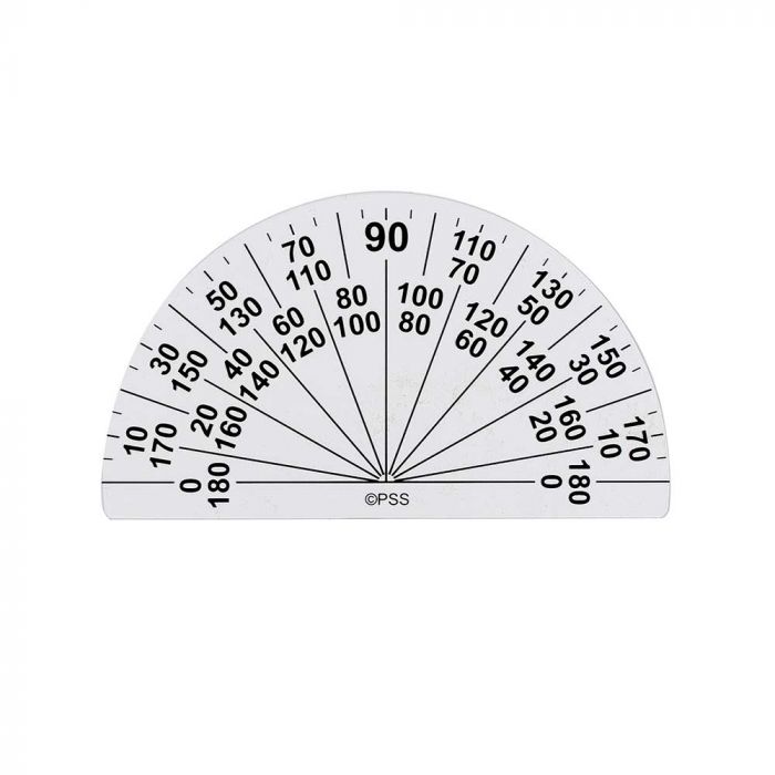 Large print protractor