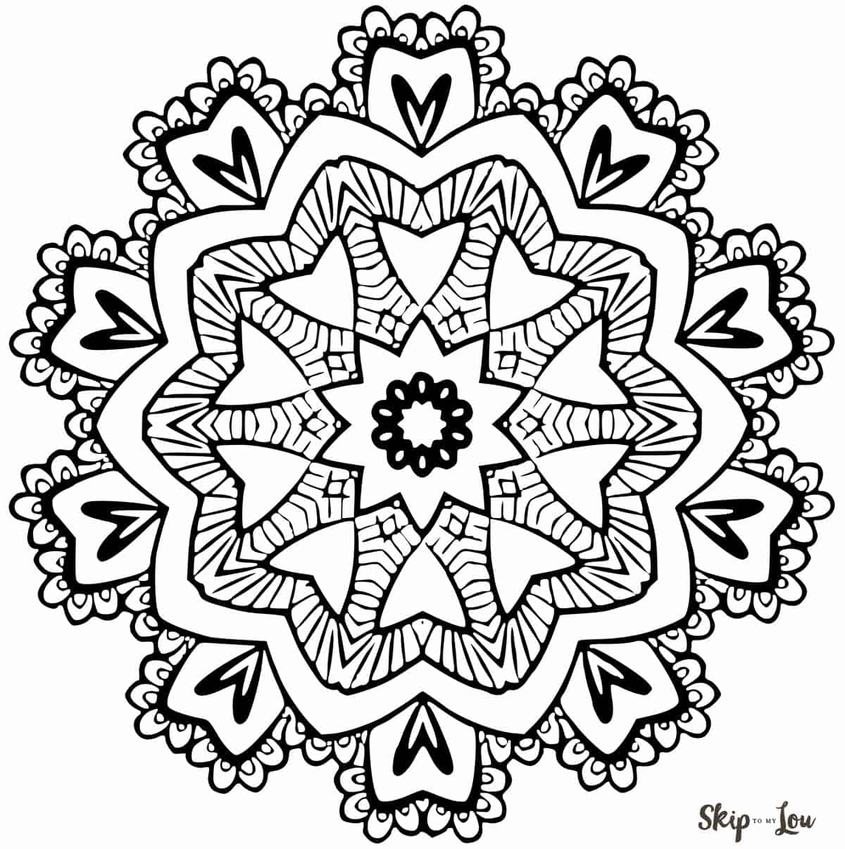 Color your stress away with mandala coloring pages skip to my lou