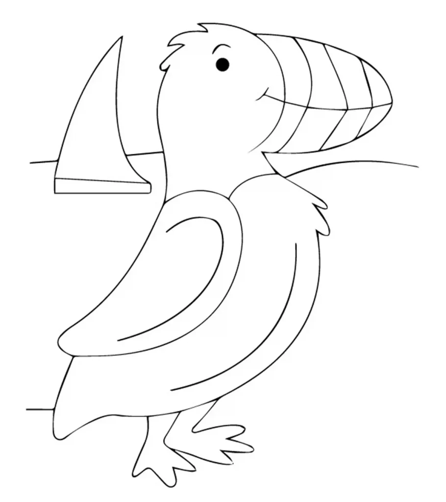 Top puffin coloring pages for toddlers