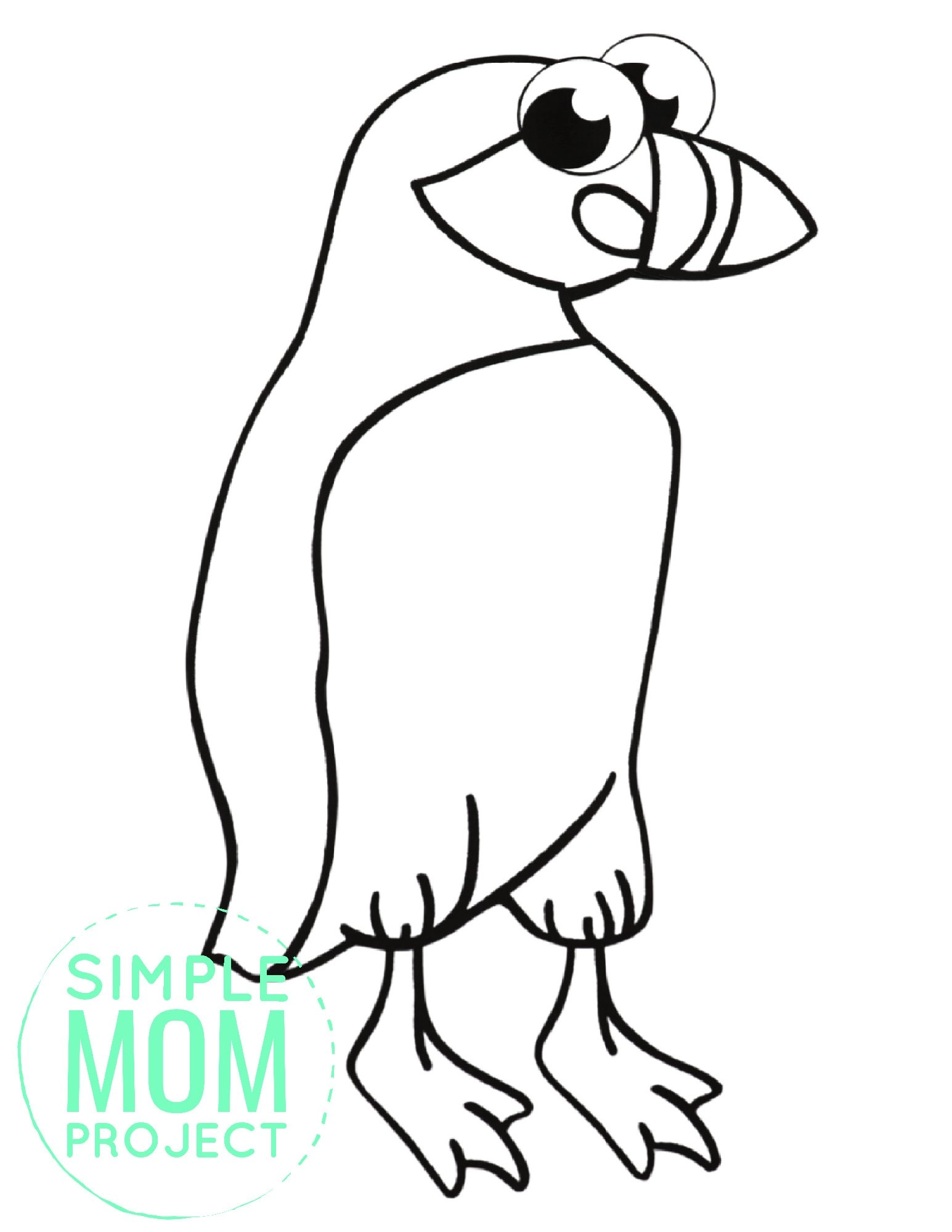 Free printable puffin template â simple mom project