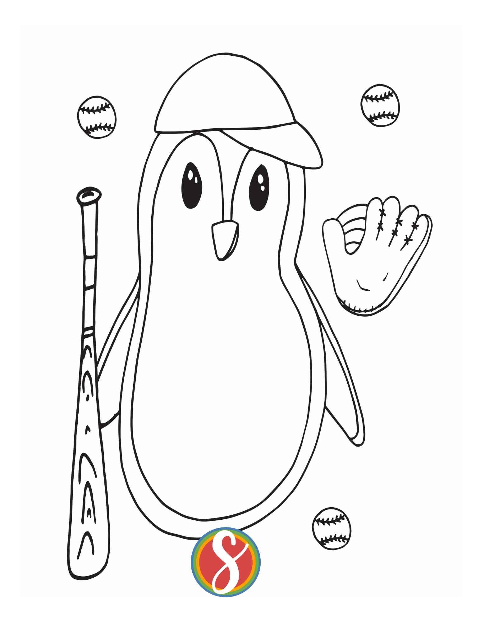 Free penguin coloring pages â stevie doodles