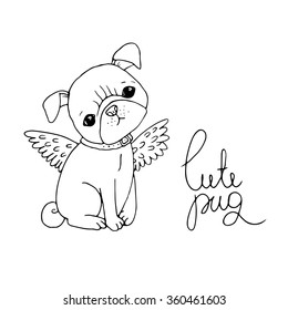 Pug coloring book images stock photos d objects vectors