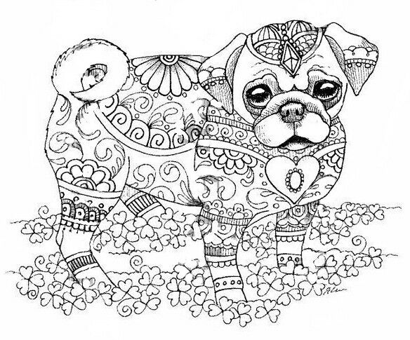 Pin by lala dewitt on cali dog adult pug coloring pages dog coloring page