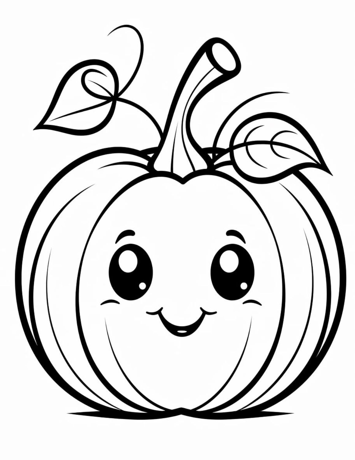 Pumpkin coloring pages for kids and adults