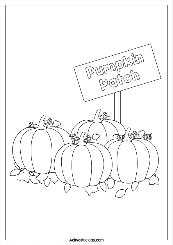 Free pumpkin coloring pages