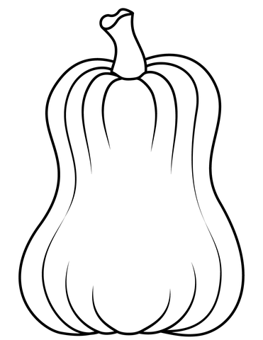 Simple pumpkin coloring page free printable coloring pages