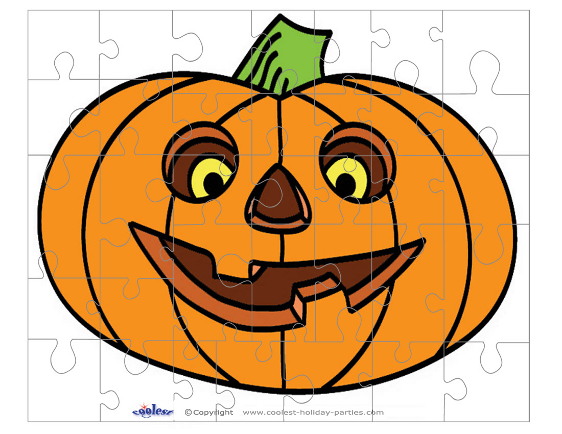 Printable colored pumpkin small