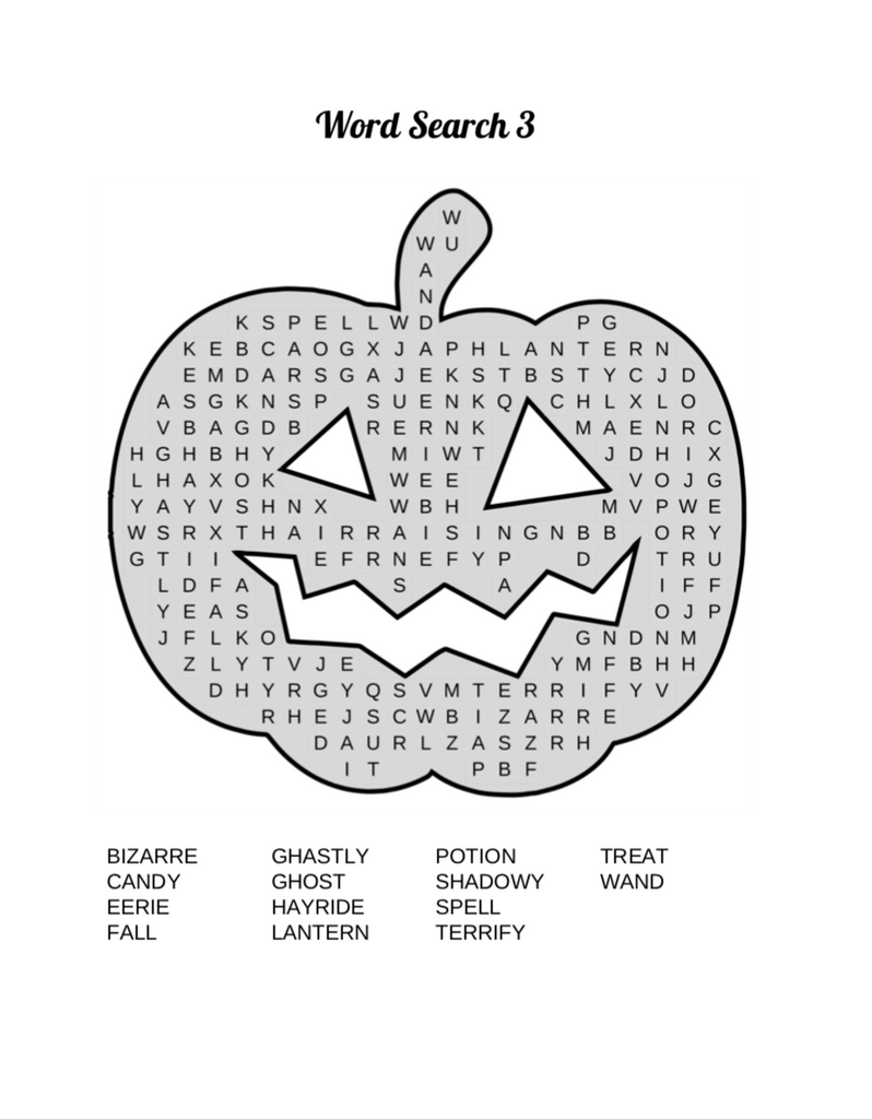 Pumpkin fun activity pages pumpkin word search pumpkin mazes pumpki â fun happy home printables