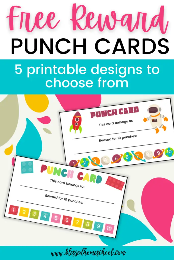 Free printable reward punch cards ways to use them