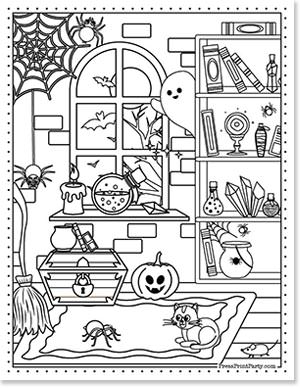 Halloween coloring pages free printable book kids will love