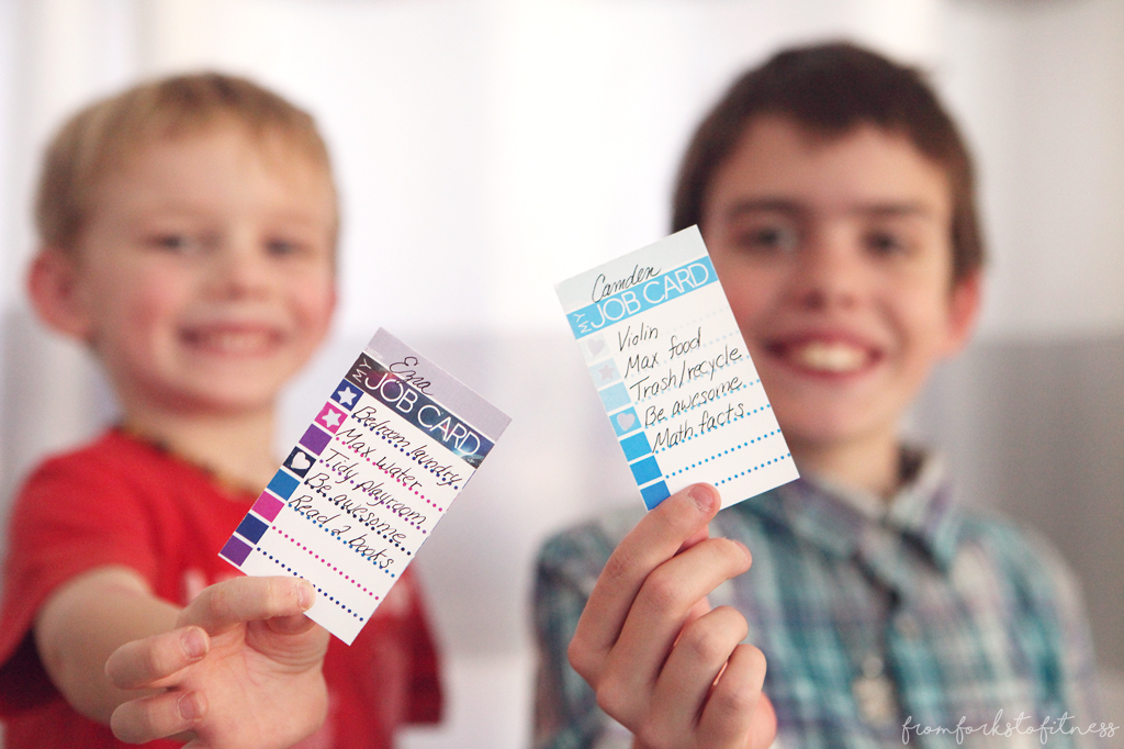 Free printable punch cards for kids â from forks to fitness