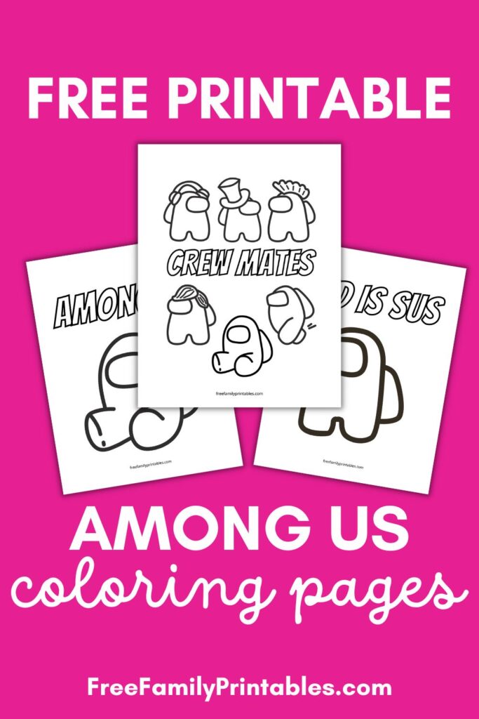 Free among us coloring pages printable