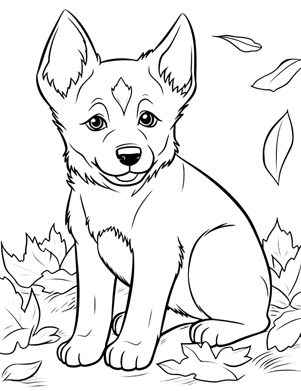 Puppy coloring pages free printable sheets