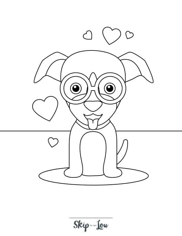 Printable puppy coloring pages for kids skip to my lou