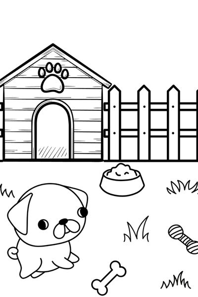 Cute puppy coloring pages â free puppy pictures to color