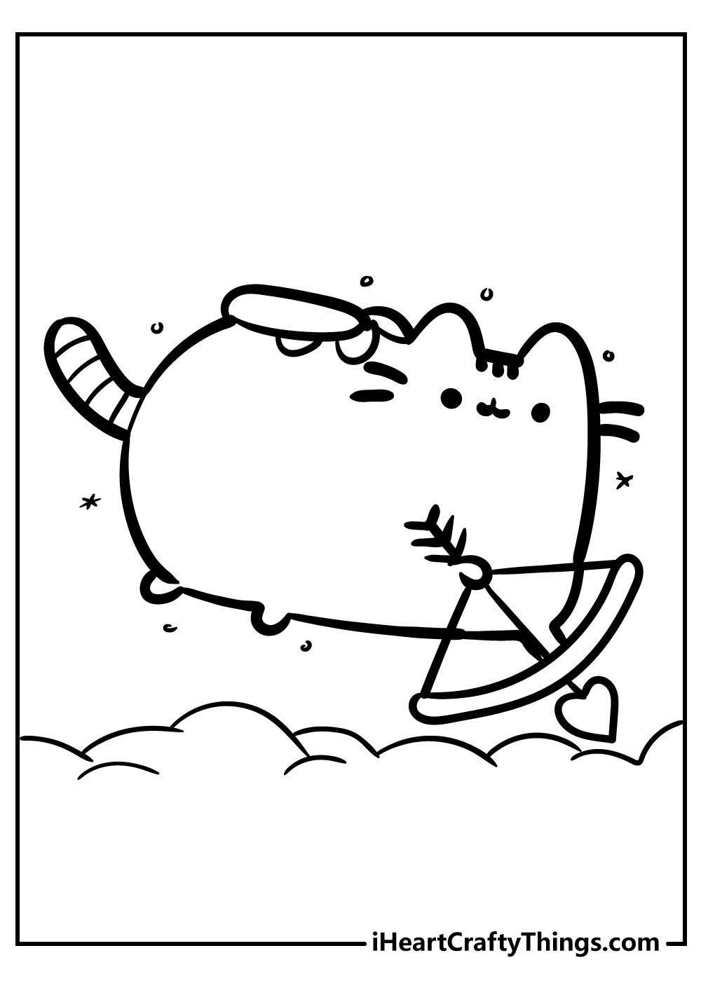 Pusheen coloring pages free printables