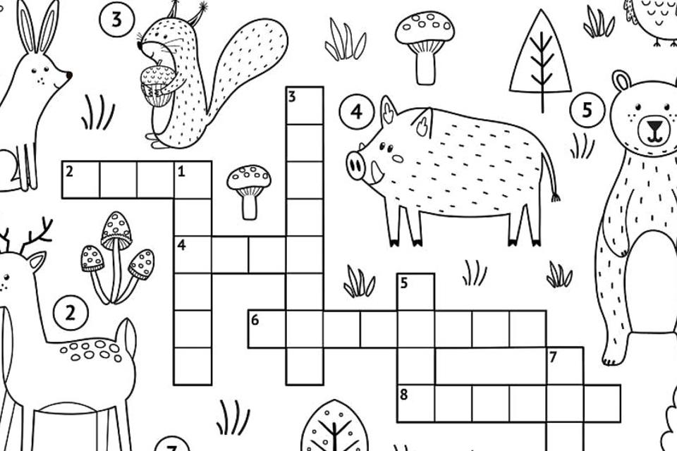 Crossword puzzles for kids fun free printable crossword puzzle coloring page activities for children printables mom