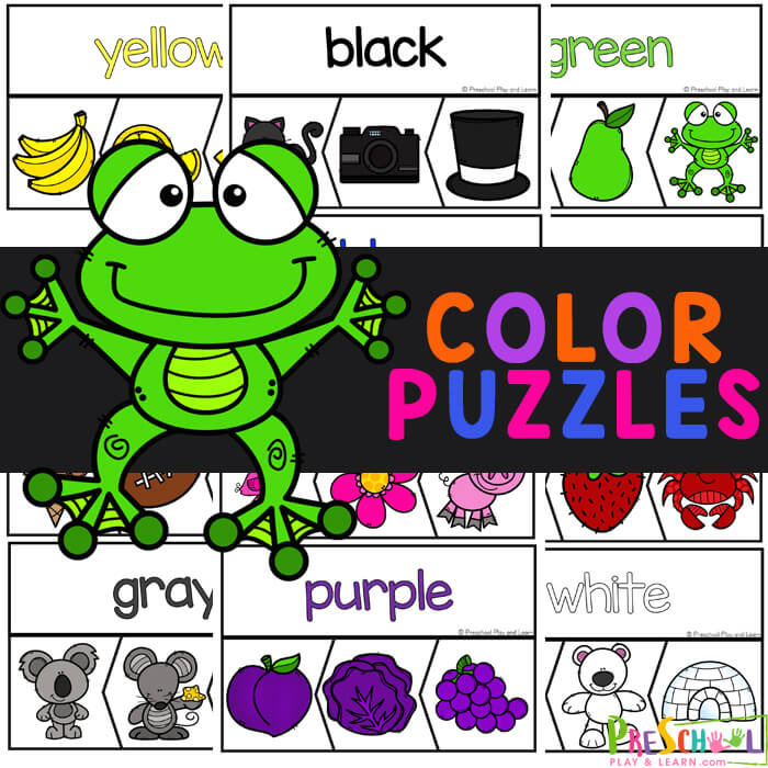 Free color puzzles printable activity