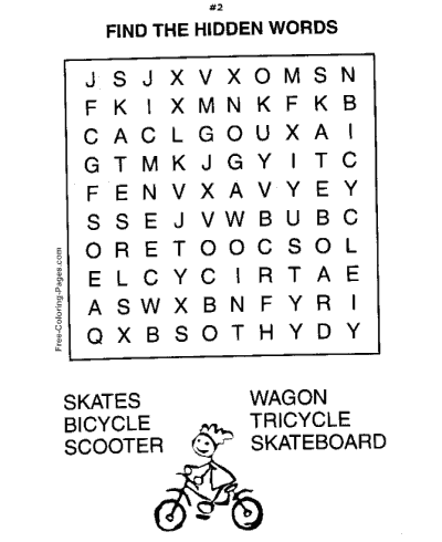 Printable word search puzzles