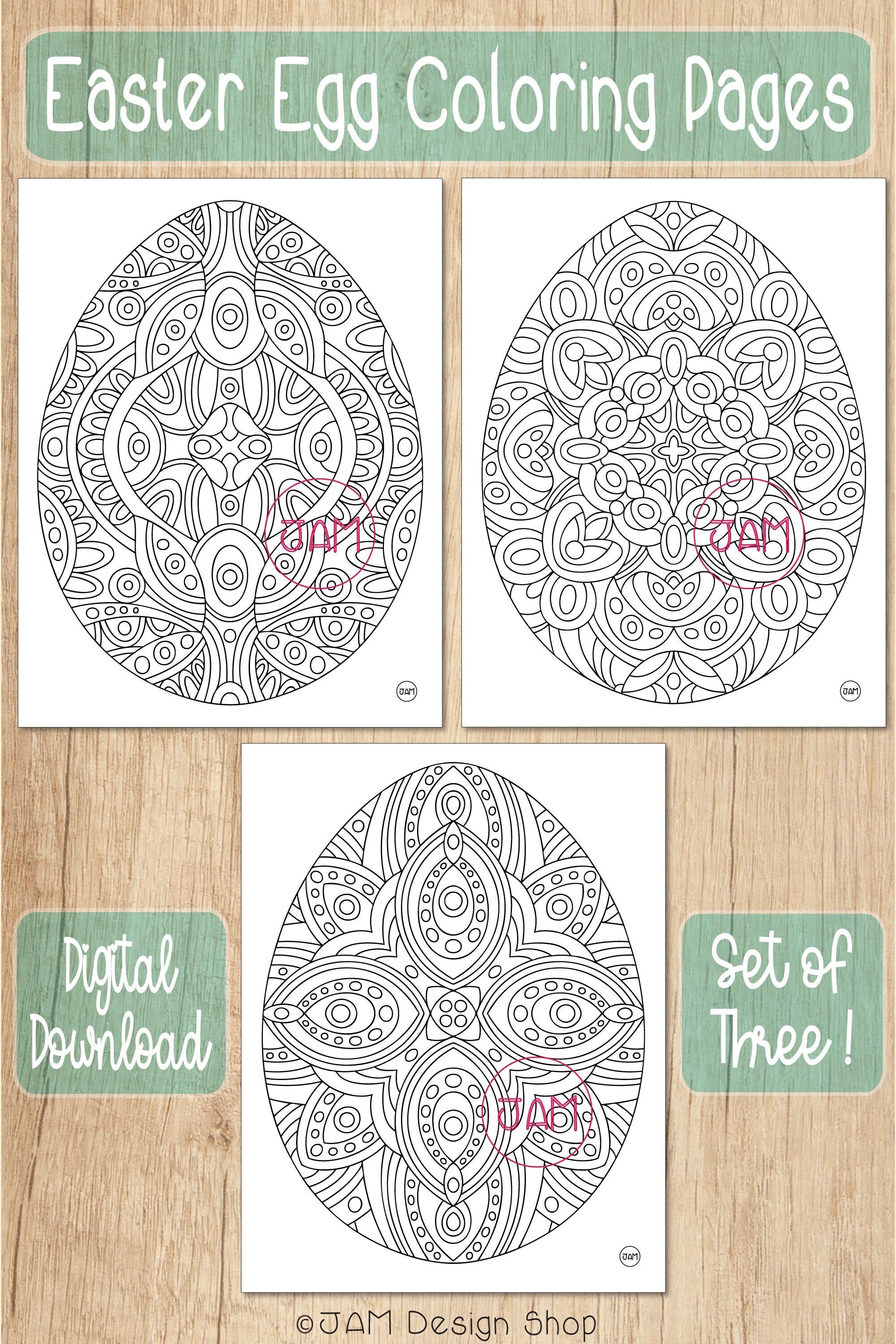 Easter egg coloring pages digital download coloring sheets easter coloring pysanka egg pysanky egg coloring for adults