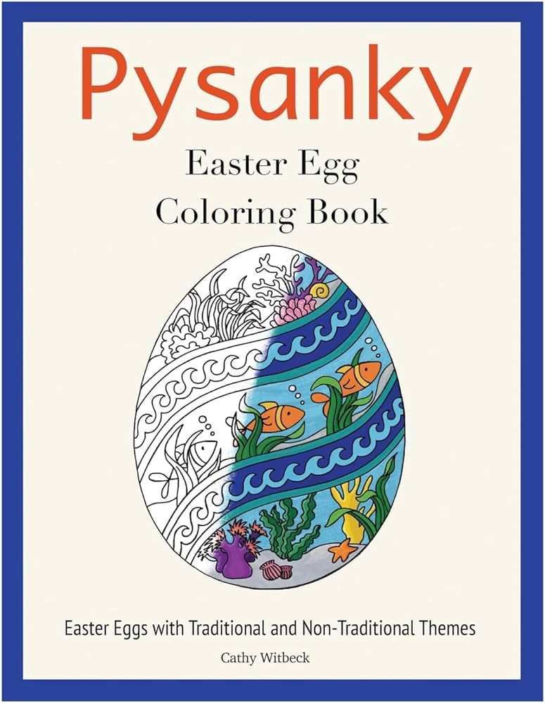 Pysanky easter egg coloring book easter adult coloring book witbeck cathy witbeck cathy books