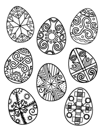 Ukrainian easter egg coloring page coloring eggs coloring easter eggs easter egg coloring pages