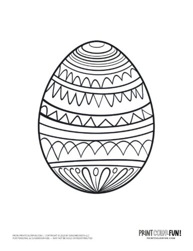 Big easter egg coloring pages clipart at
