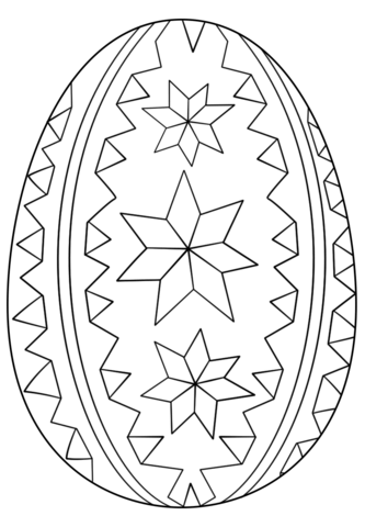 Ornate easter egg coloring page free printable coloring pages