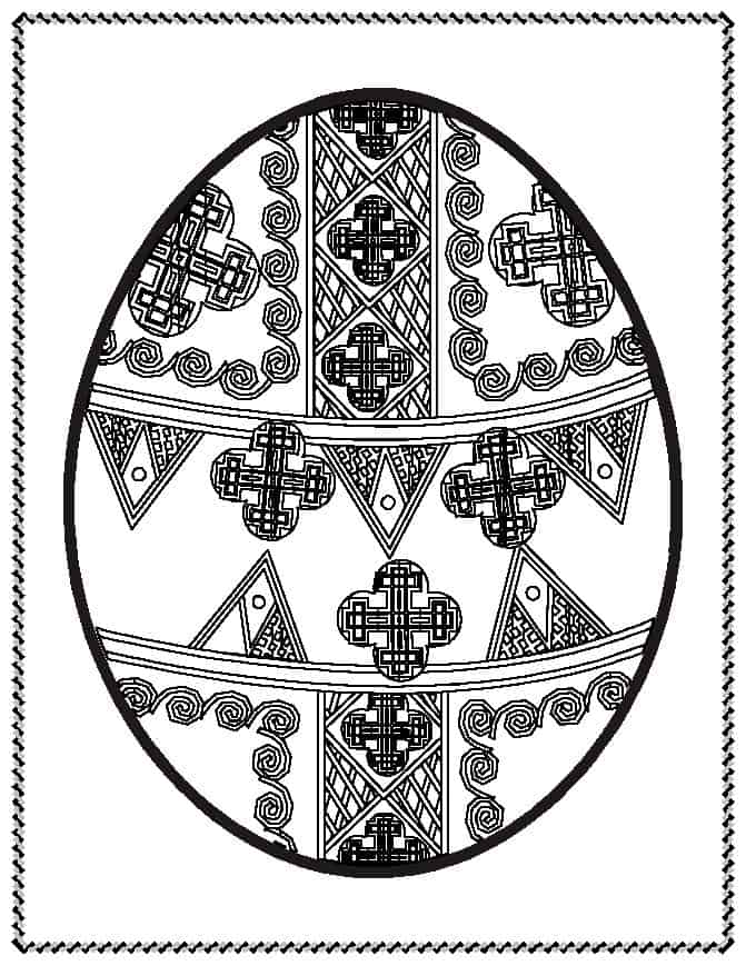 Your kids will love these easter egg coloring pages