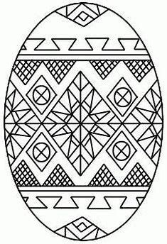 Ukrainian easter egg coloring pages