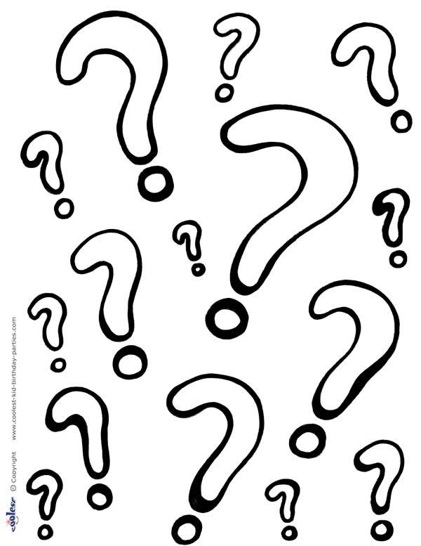 Printable question marks coloring page question mark creative birthday ideas coloring pages