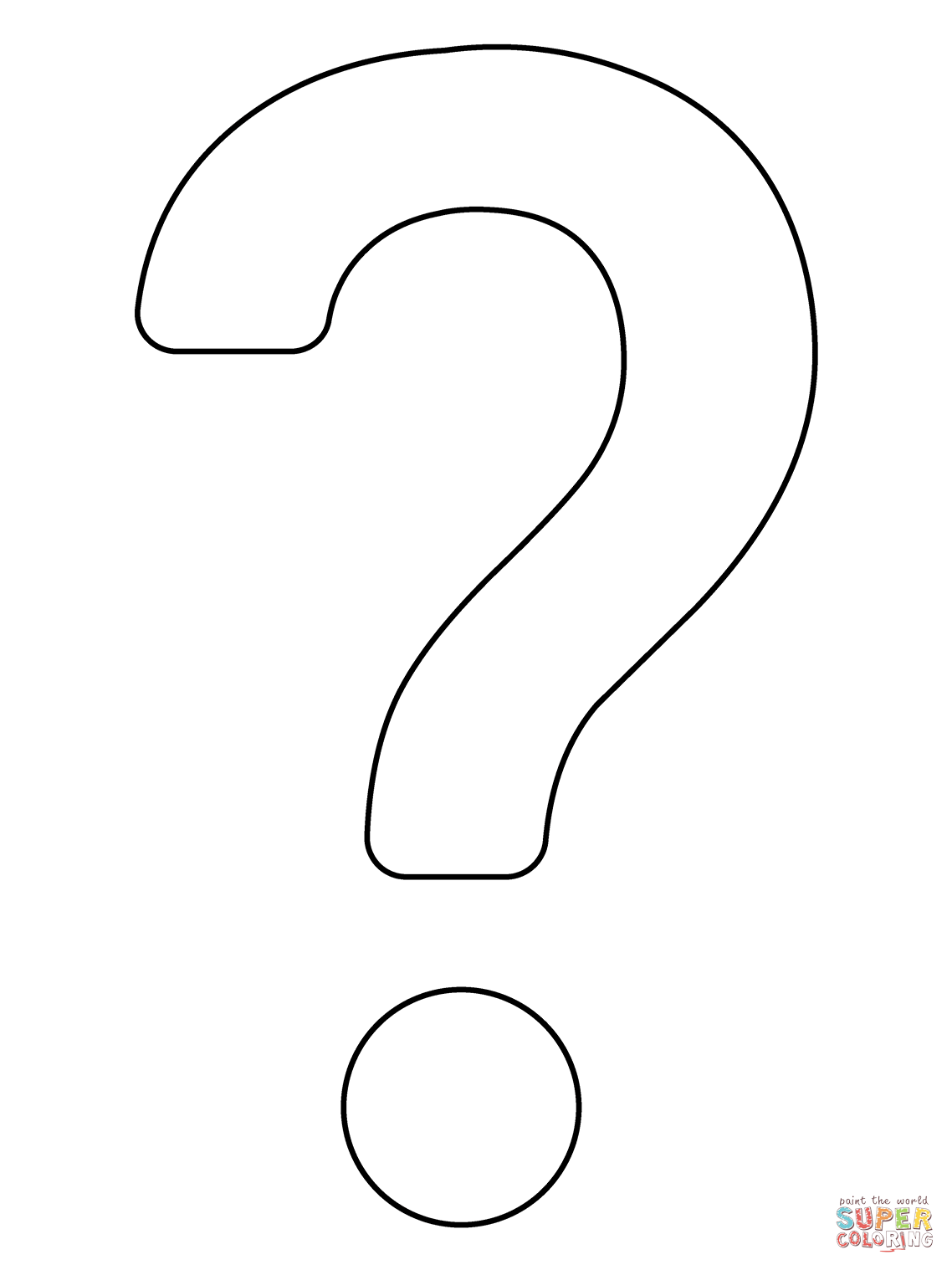 Question mark emoji coloring page free printable coloring pages