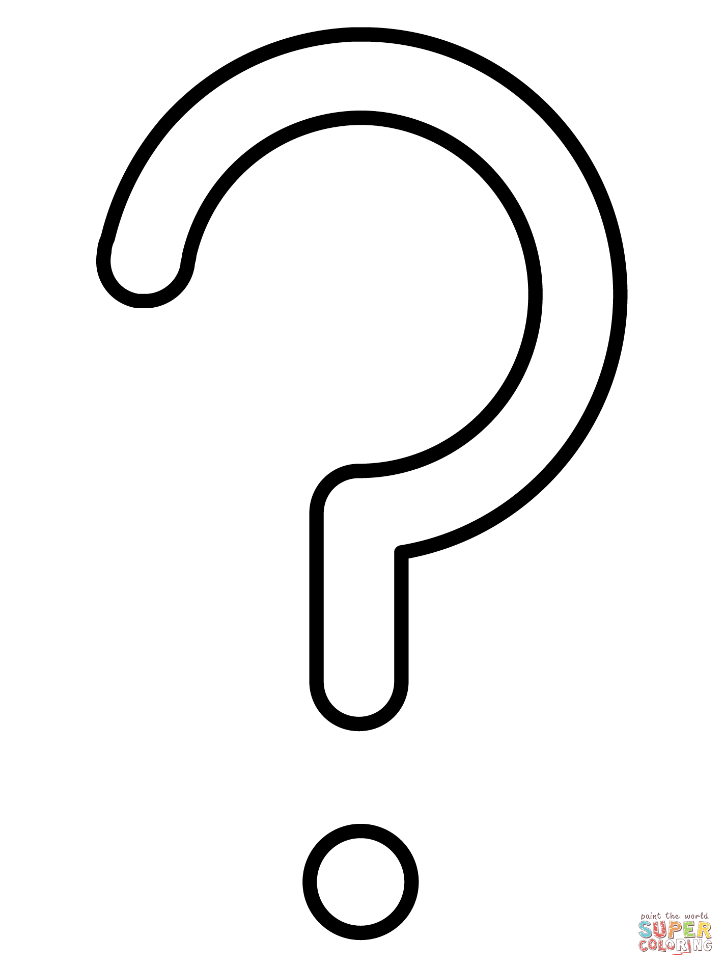 Question mark emoji coloring page free printable coloring pages