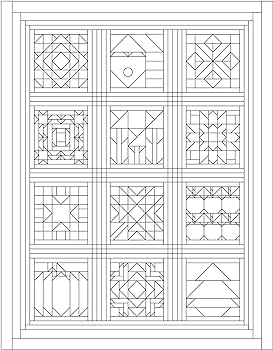 Coloring book of creative quilts landauer inspiring designs of classic quilt blocks to help quilters experiment with color for your next quilting project or to just color unwind and relax