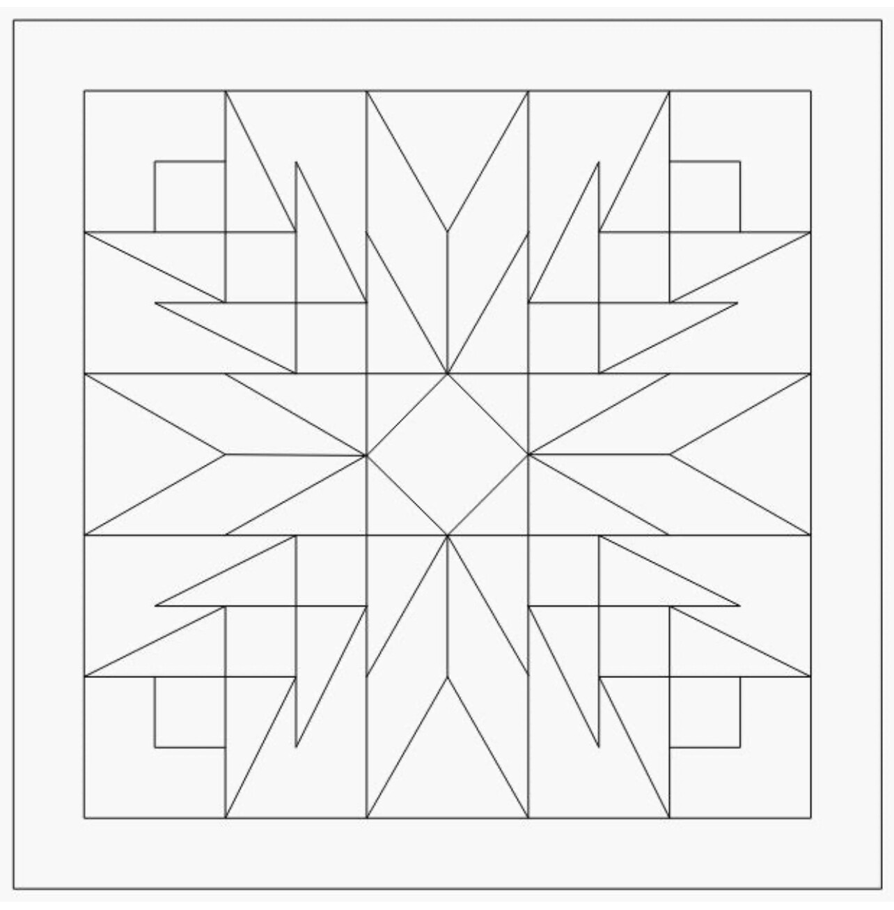 Barn quilt pattern