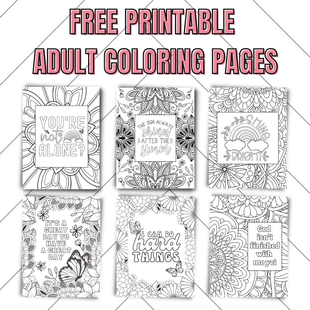 Adult coloring pages