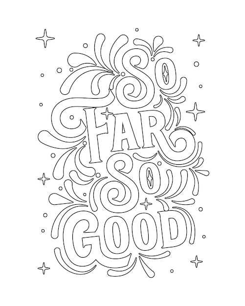 Premium Vector  Swear word quotes coloring pages for coloring book