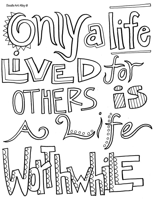 Quote coloring pages