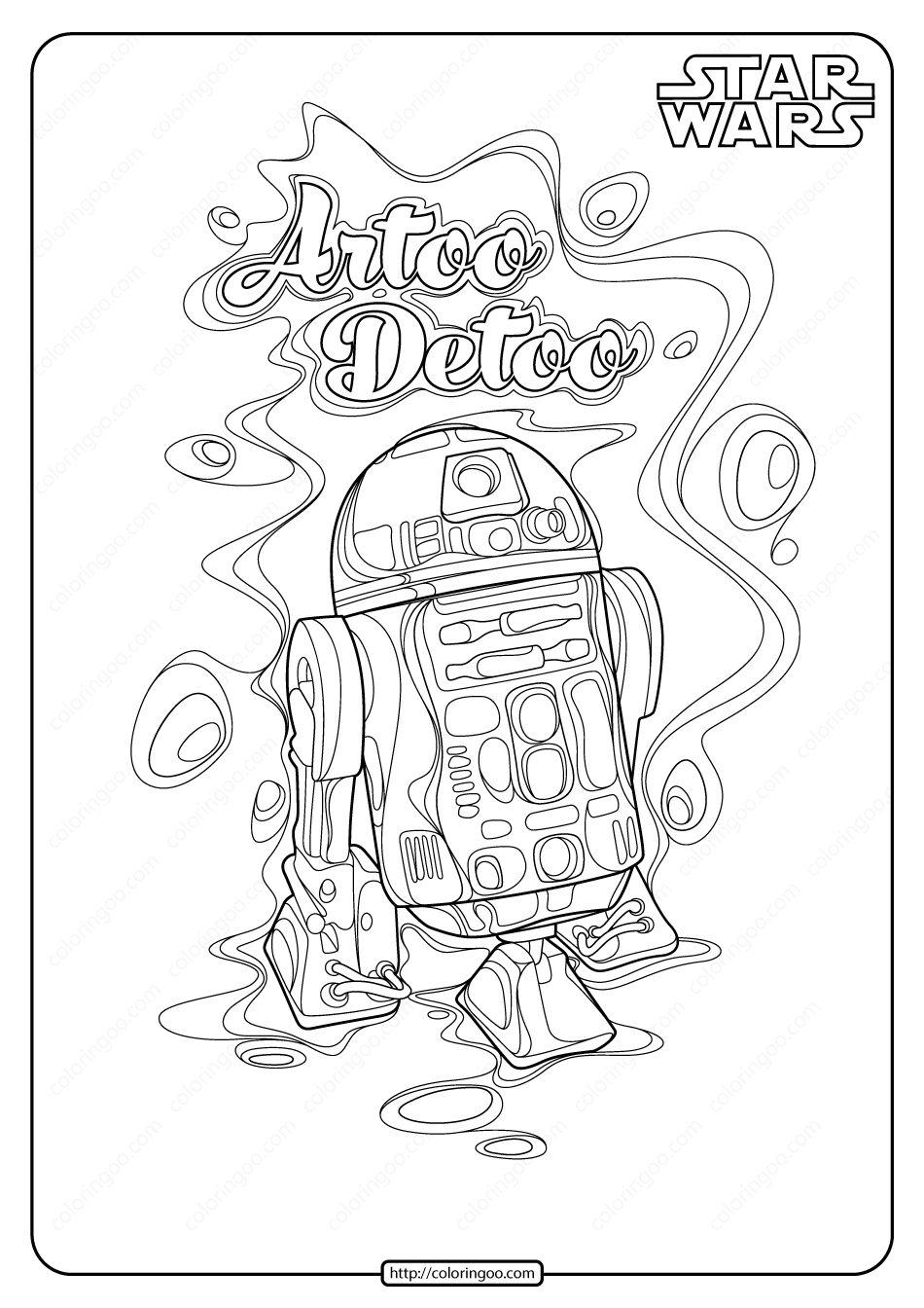 Printable star wars r d coloring pages