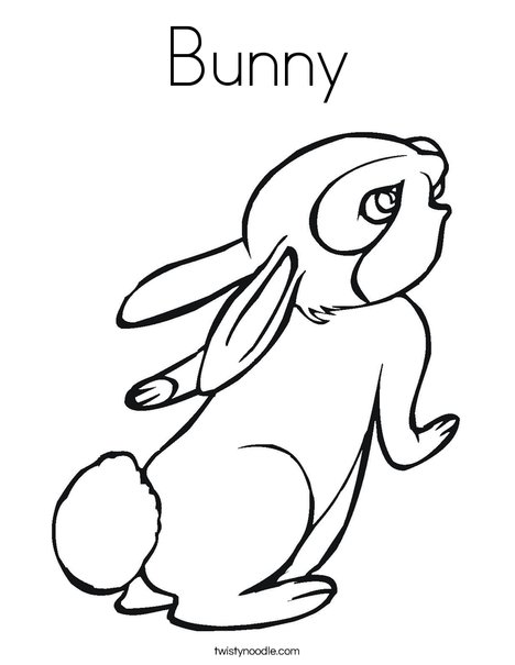 Bunny coloring page