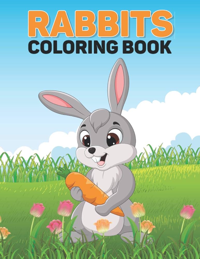 Rabbits coloring book bunny preschool coloring activity book to color practice