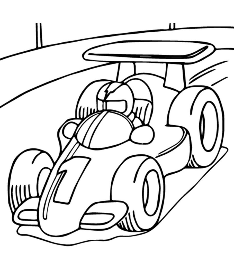 Top race car coloring pages for your little ones