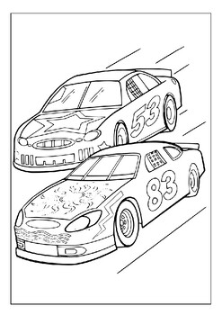 Printable racing cars coloring pages unleash artistic joy for young minds p