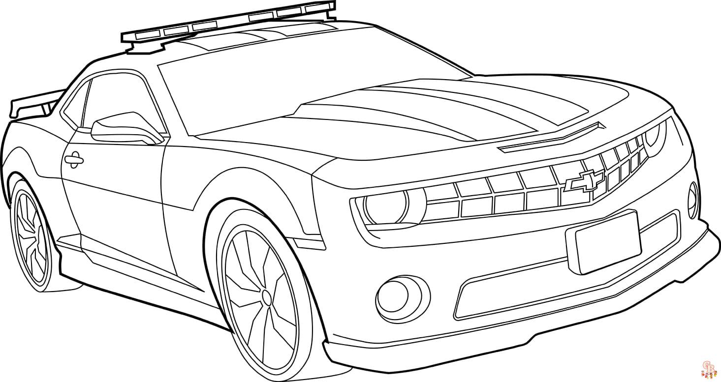 Racing car coloring pages