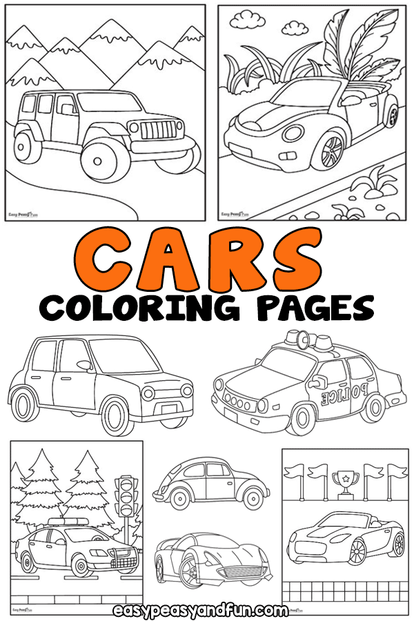 Car coloring pages