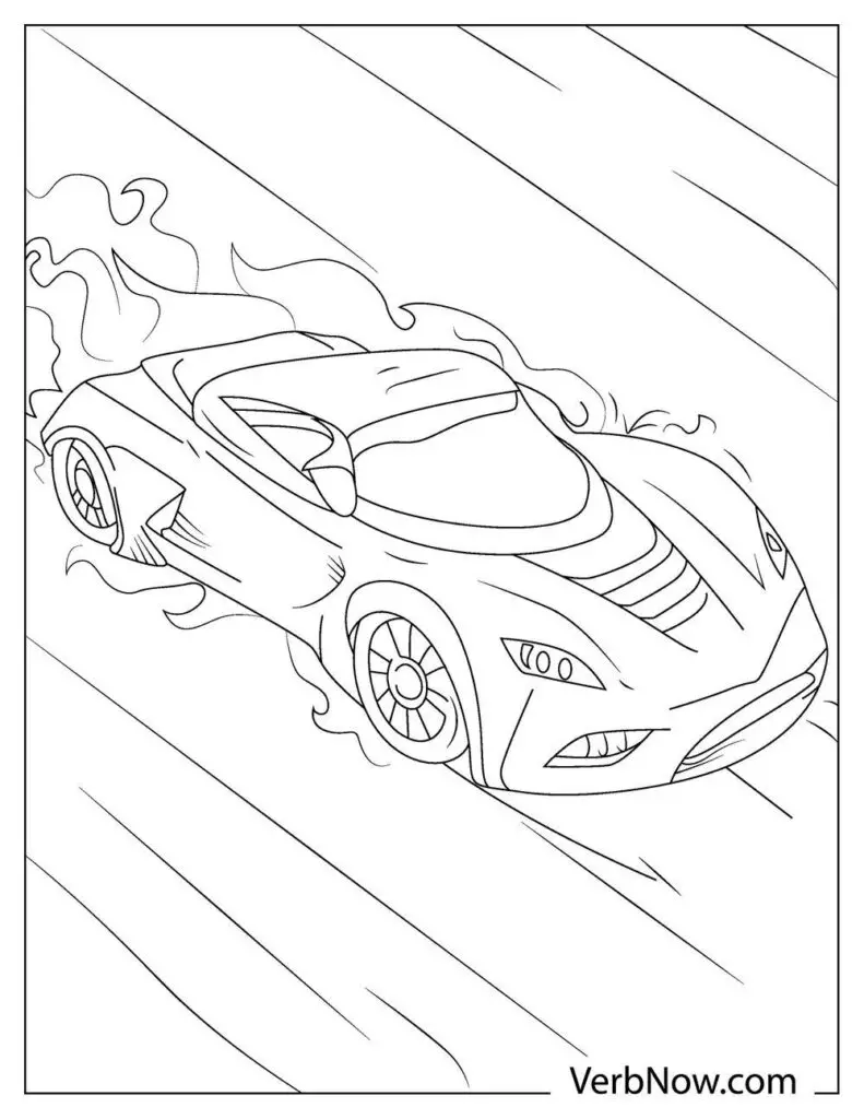 Free race cars coloring pages book for download printable pdf